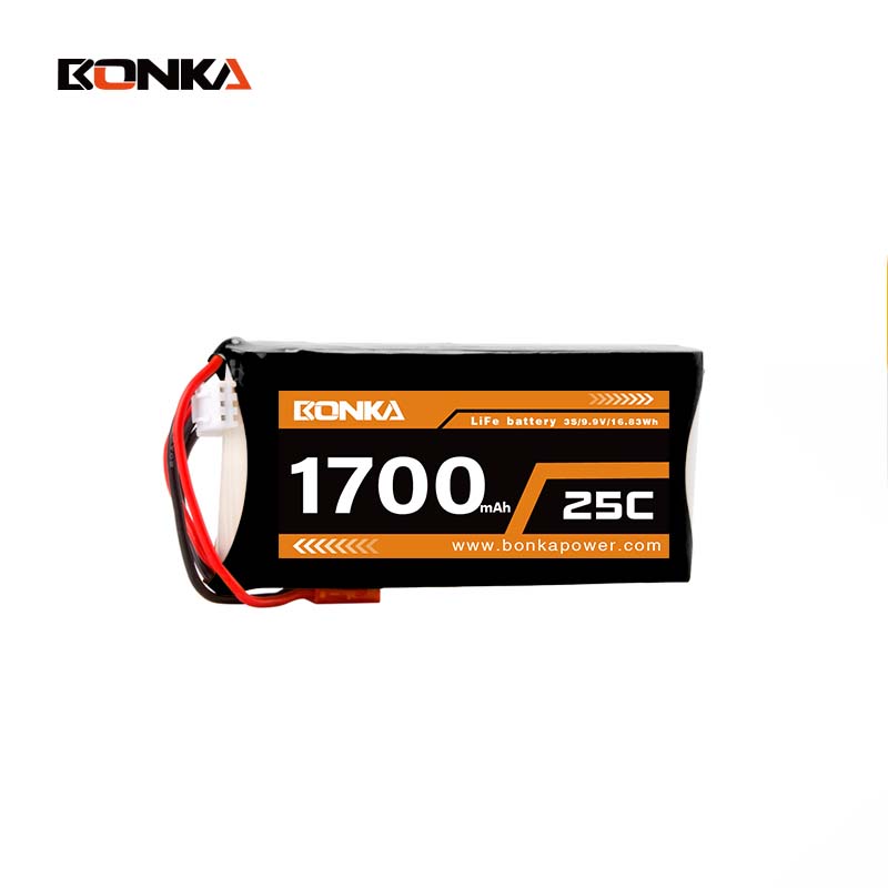 BONKA 1700mAh 25C 3S LiFe Battery